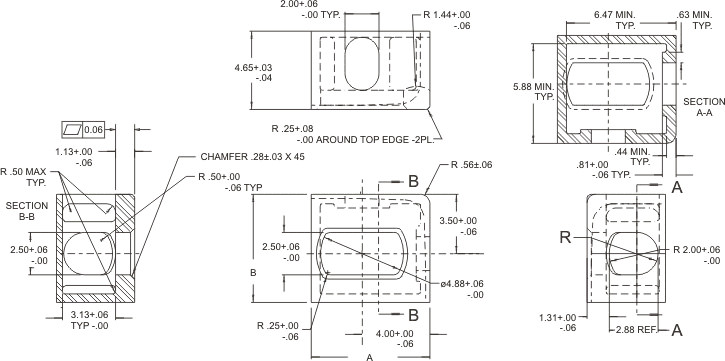 standard iso container corner casting dimensions